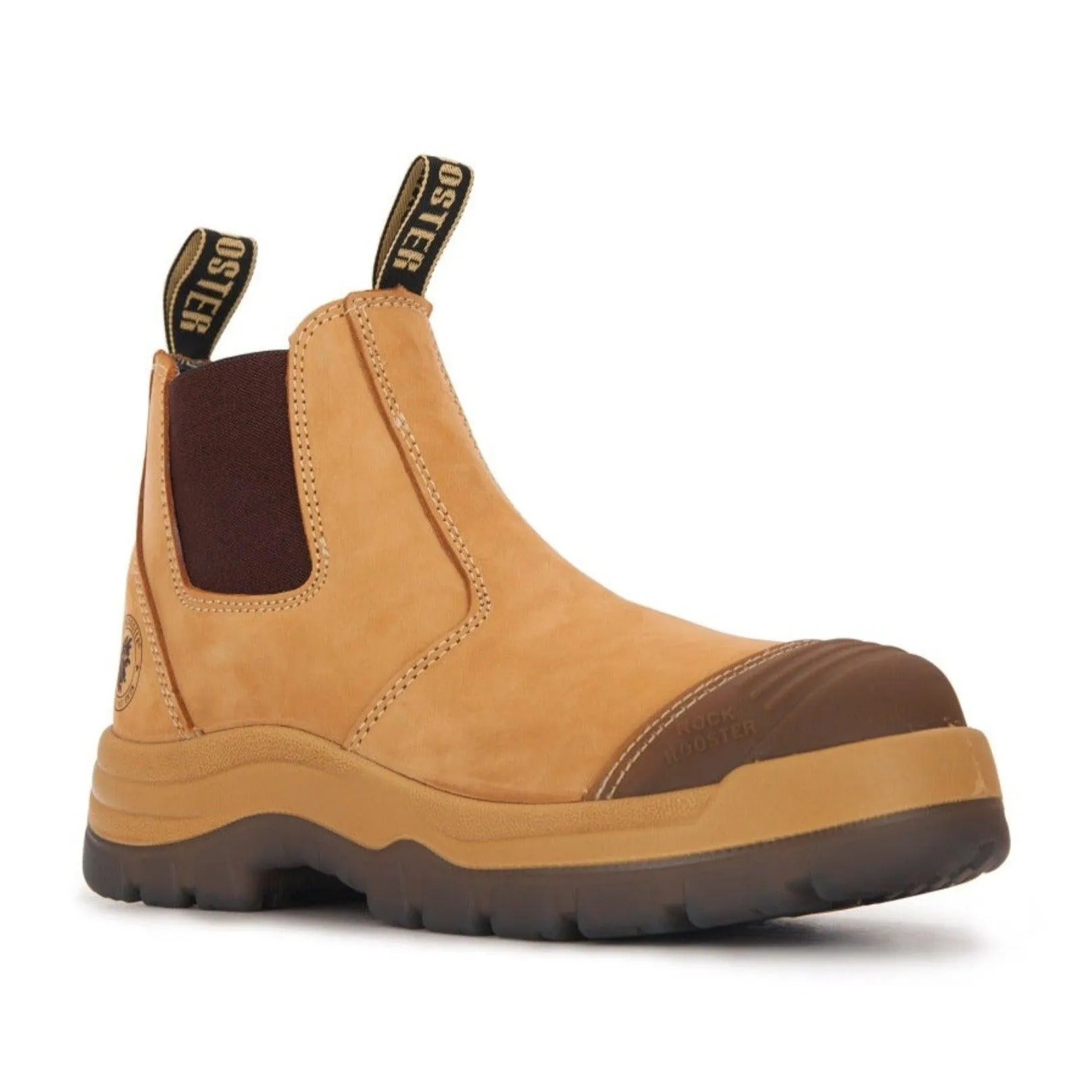 ROCKROOSTER Gammon Tan Comfortable Work Boots For Men