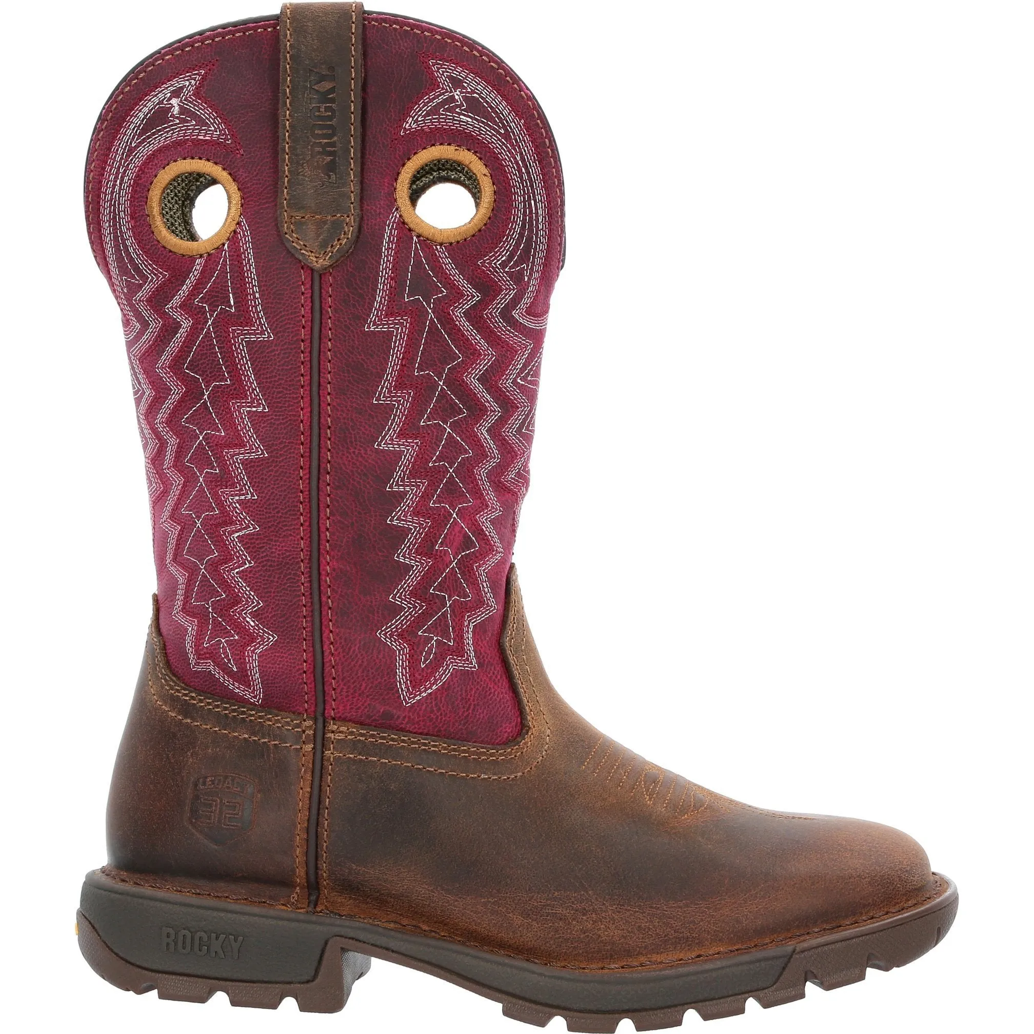 Rocky Women's Legacy 32 11" Square Toe Western Boot - Brown - RKW0357