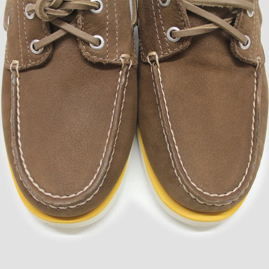 Timberland Mens Shoes Classic Boat 2 Eye Casual Lace-Up Deck Leather - UK 7