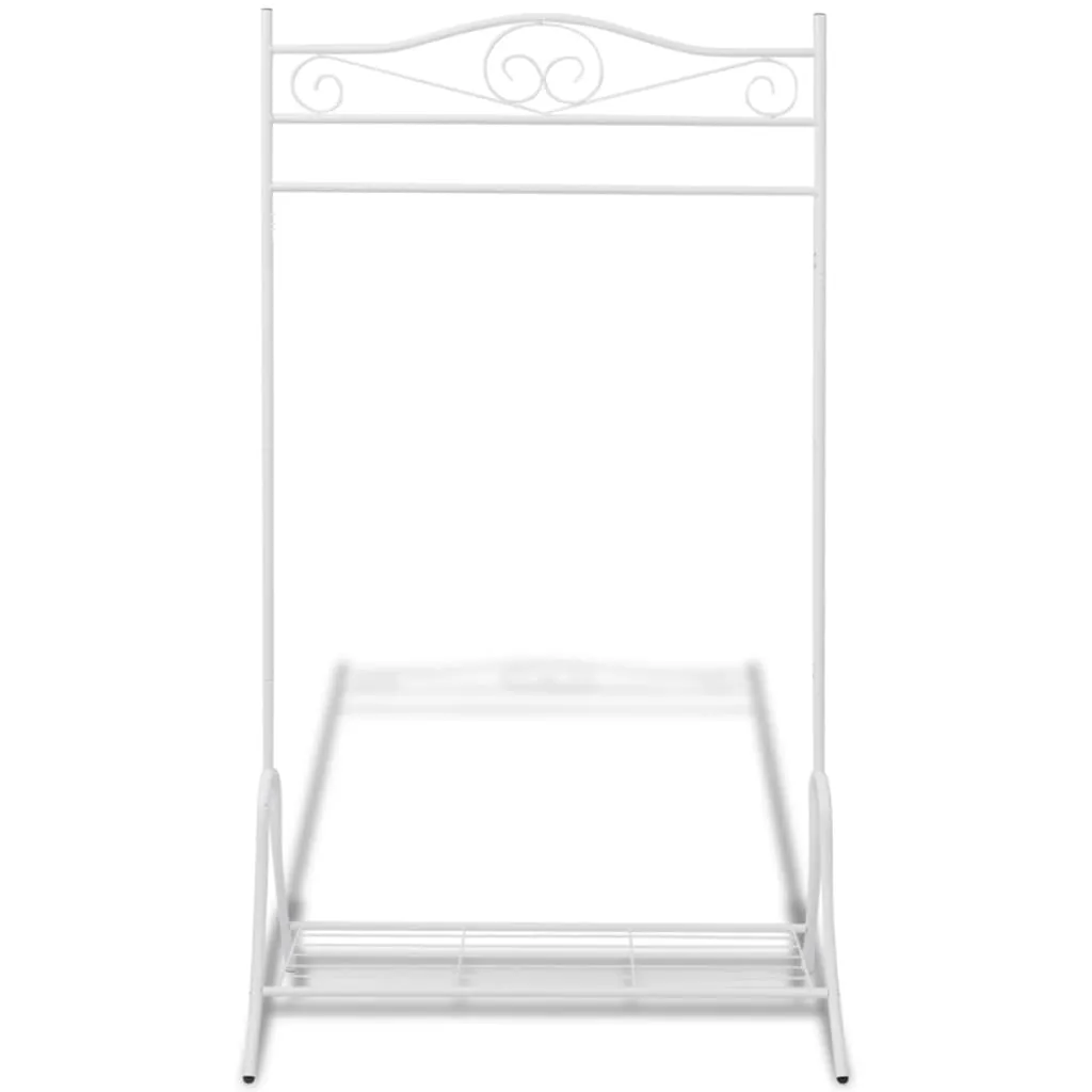 vidaXL Clothing Rack White Steel