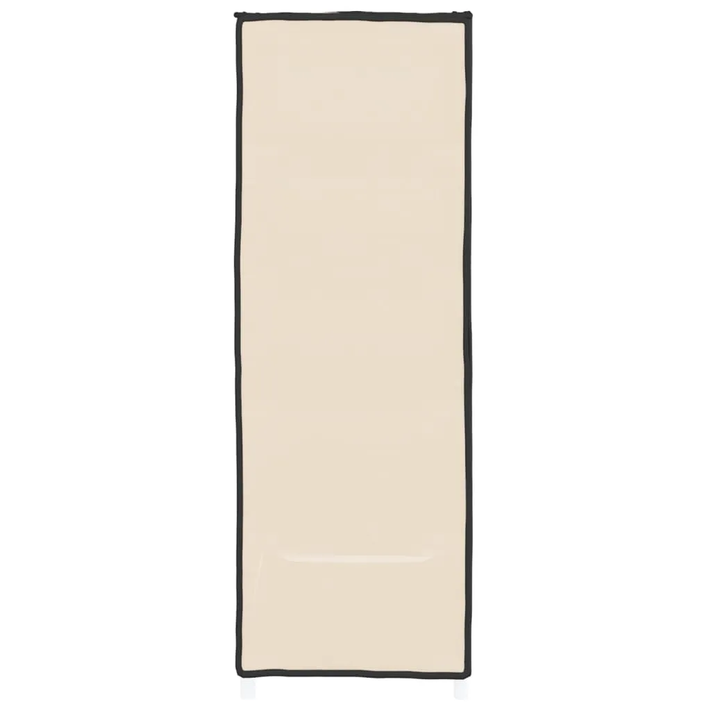 vidaXL Shoe Cabinet Cream 60x28x90 cm Fabric