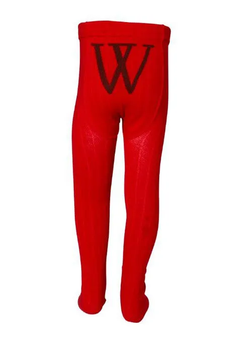 Walnut Girls Red Tights