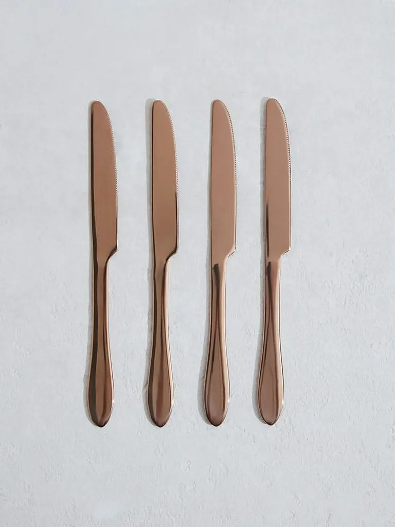 Westside Home Brown Copper Knives (Set of 4)