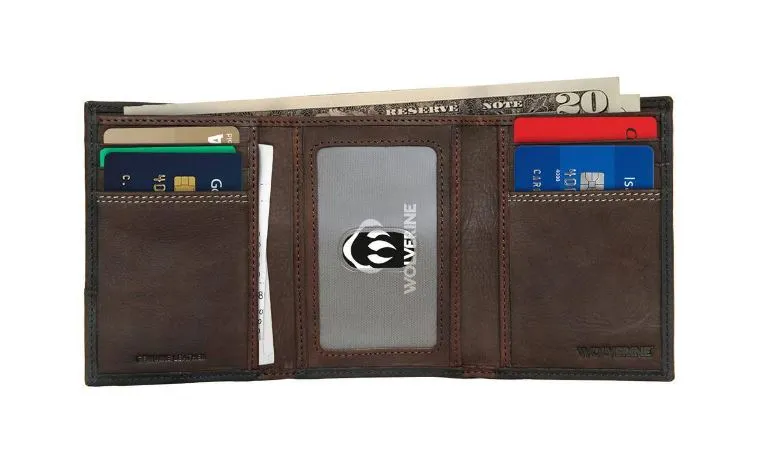 Wolverine I-90 DuraShocks® Trifold RFID Leather Wallet