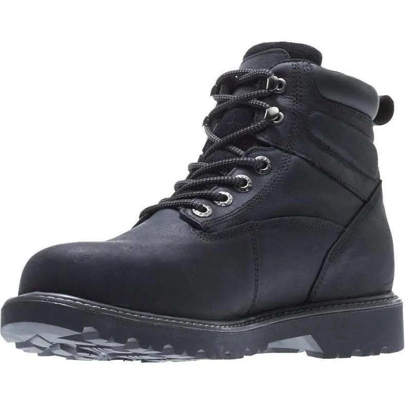 Wolverine Men's 6" Floorhand Stl Toe WP Work Boot - Black - W10694