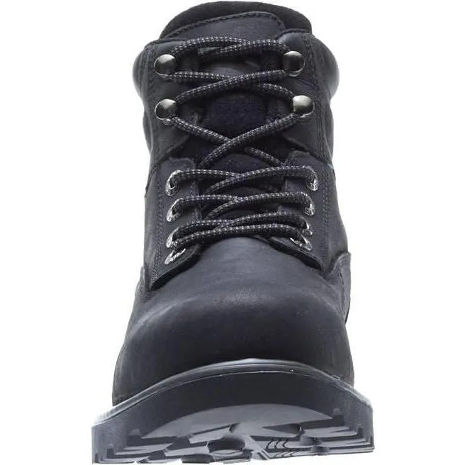 Wolverine Men's 6" Floorhand Stl Toe WP Work Boot - Black - W10694