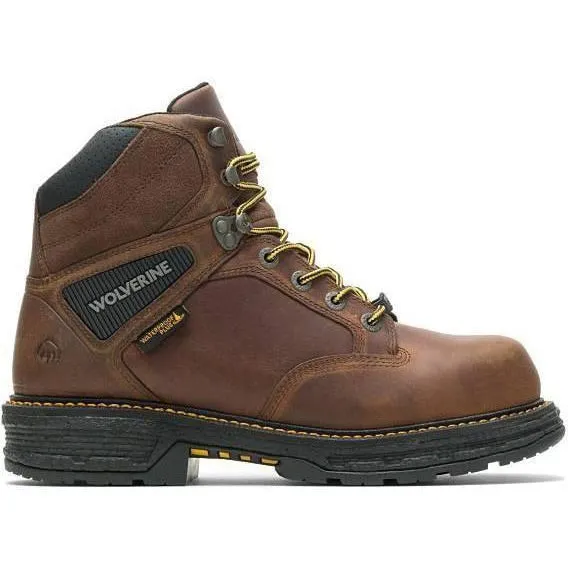 Wolverine Men's Hellcat 6" Comp Toe WP Work Boot - Tobacco - W201175