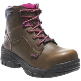 Wolverine Women's Merlin 6" Comp Toe WP EH Work Boot - Brown - W10383