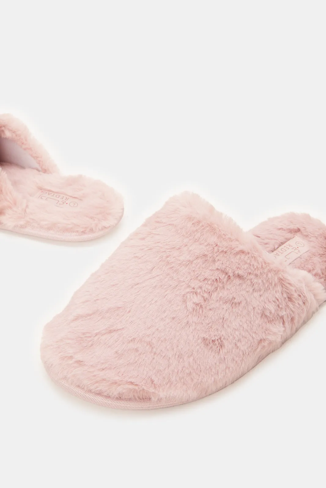 Women Pink Closed Toe Slippers