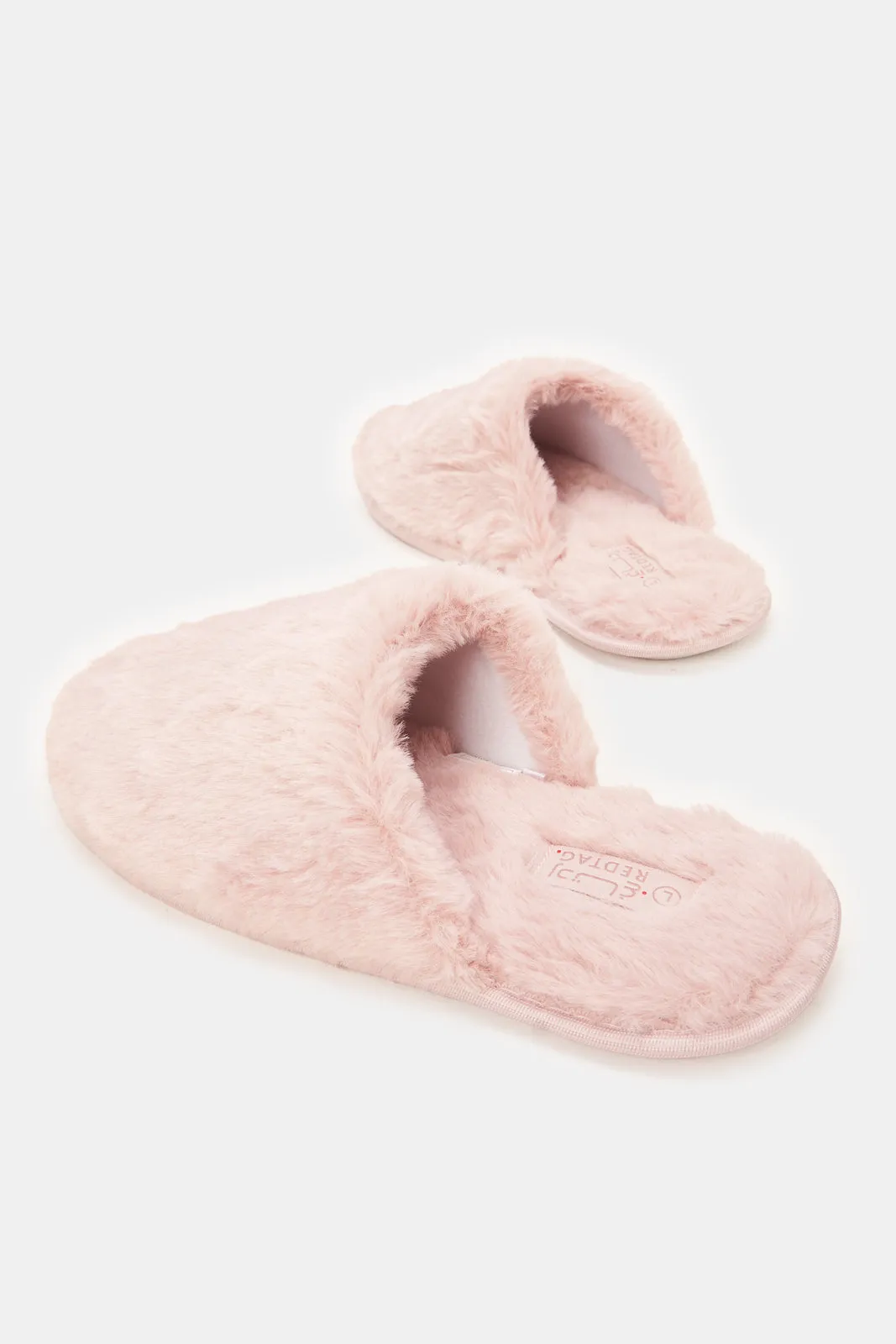 Women Pink Closed Toe Slippers