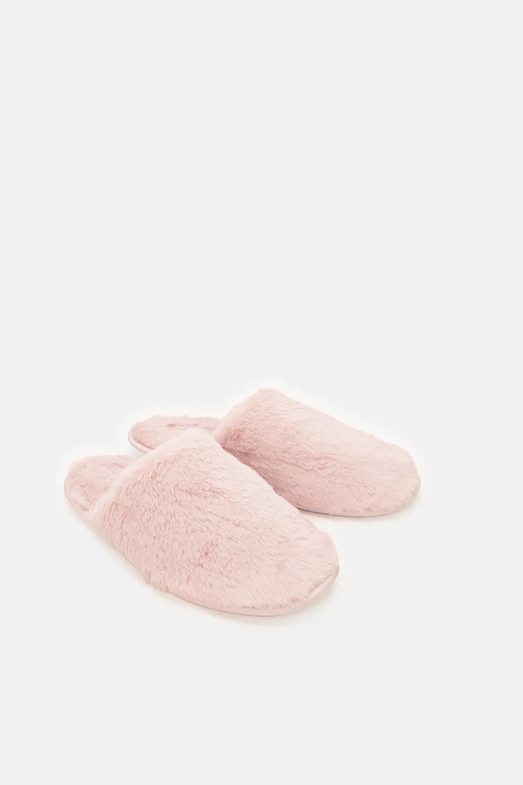 Women Pink Closed Toe Slippers