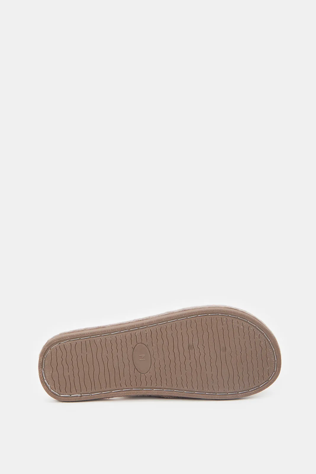 Women Taupe Closed Toe Slippers