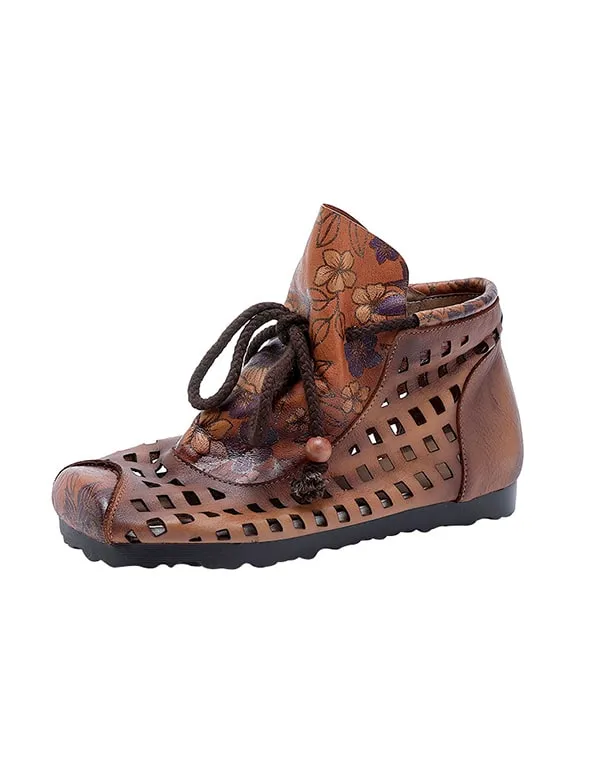 Women's Ethnic Printed Comfortable Retro Boots