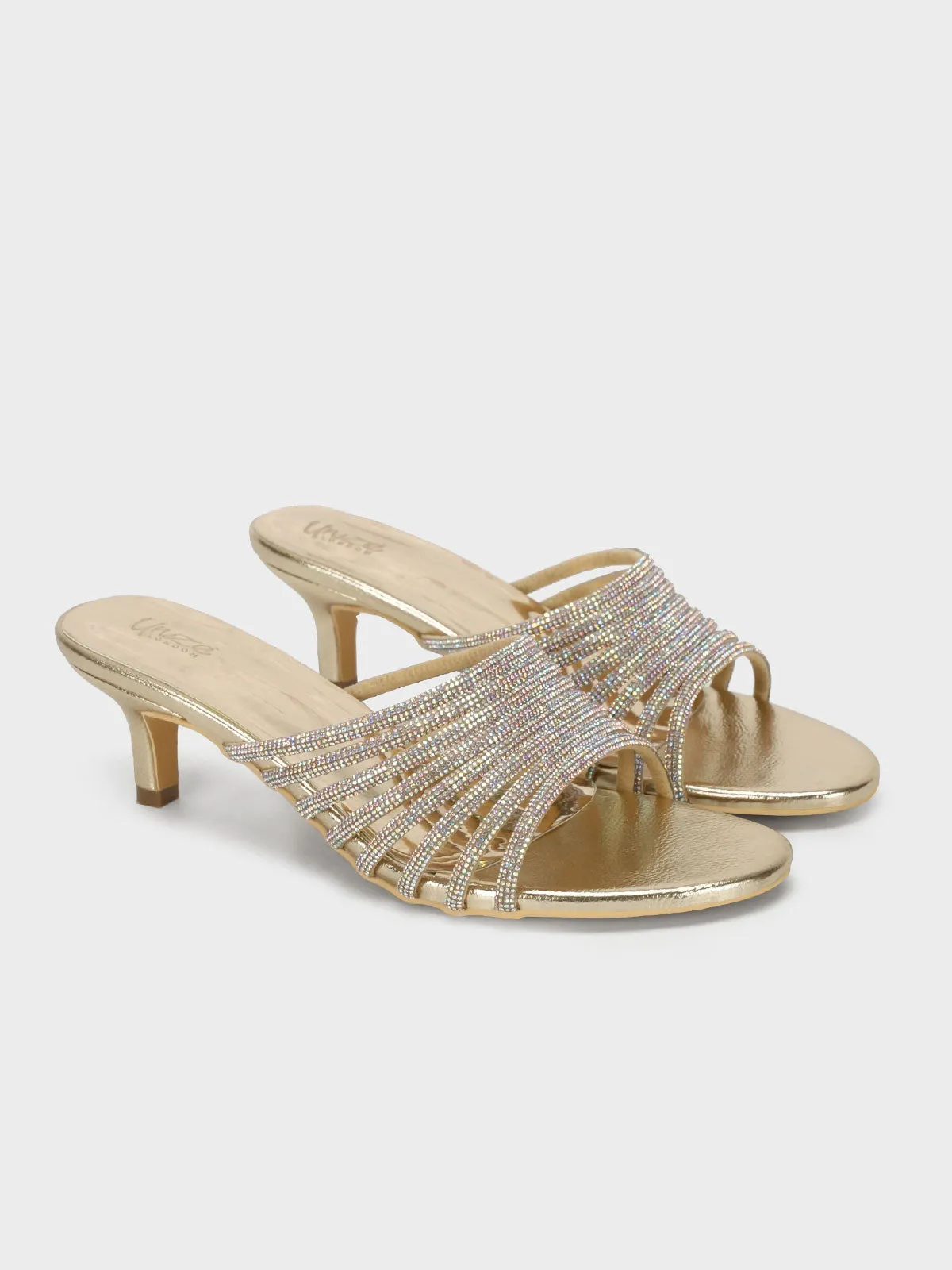 Womens "OBERON" Stylish Diamante Sandals