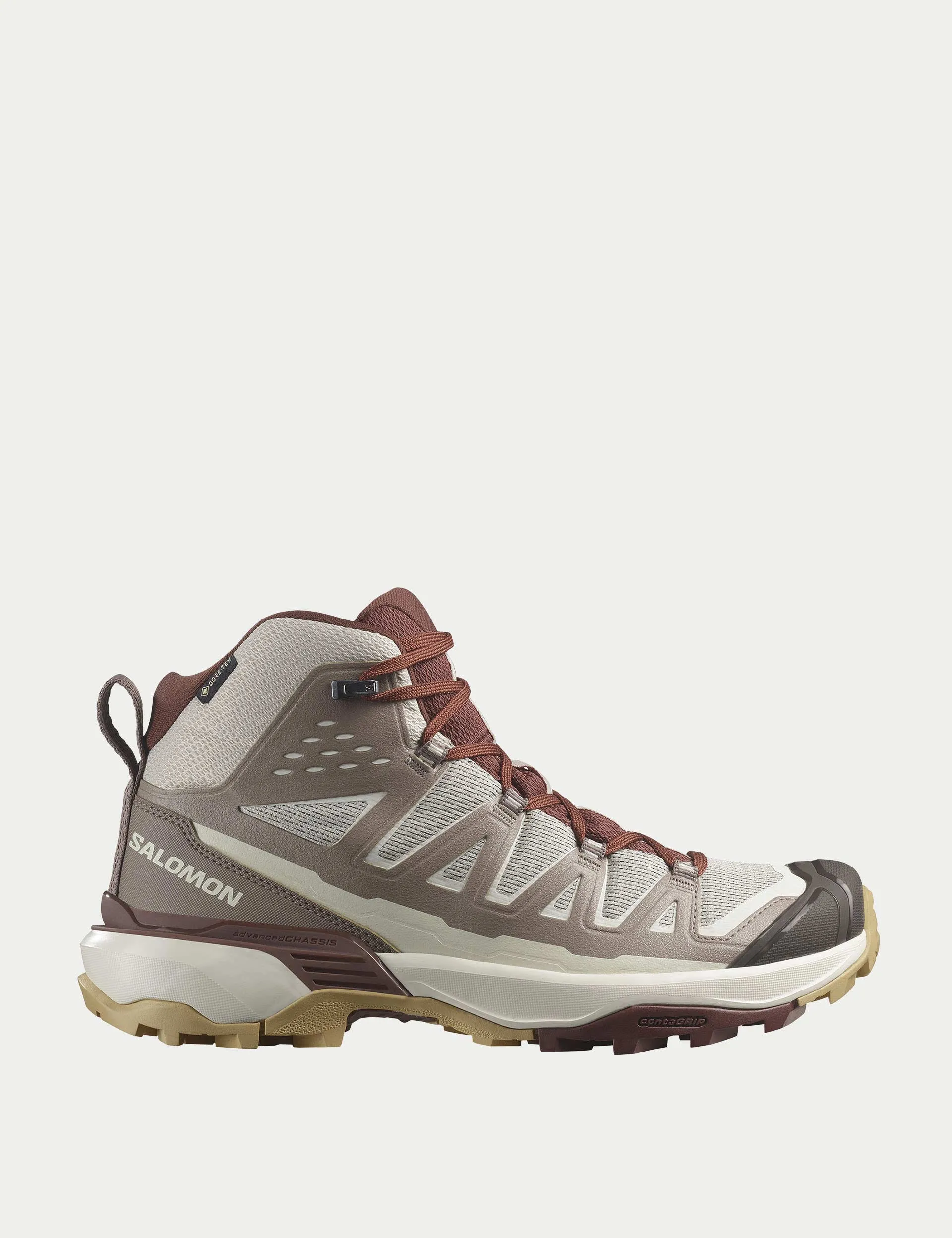 X Ultra 360 Edge Mid Gore-Tex - Silver Cloud/Iron/Rum Raisin